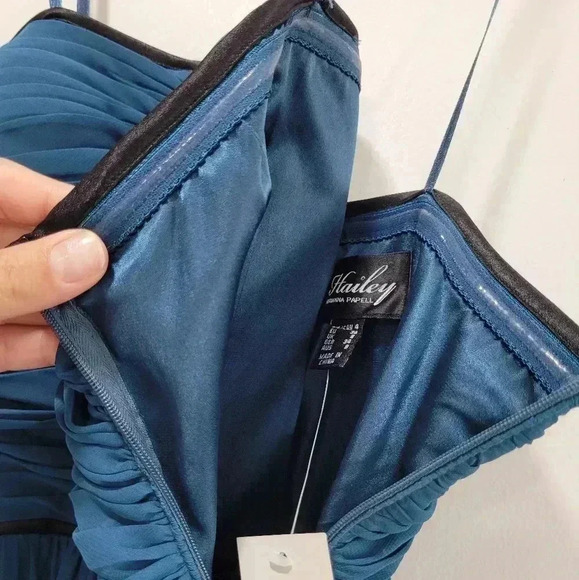 Hailey by Adrianna Papell Strapless Gown - Picture 4 of 8